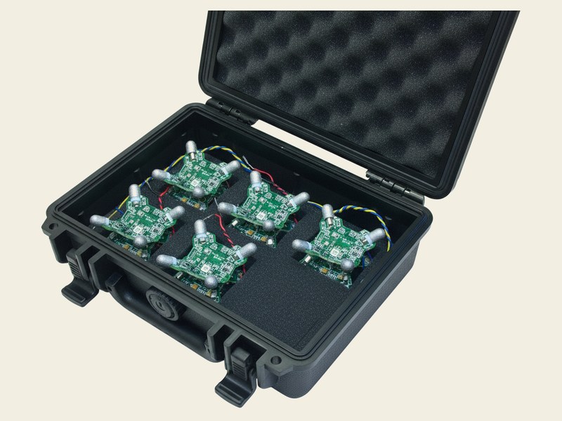 Production electronics: ruggedised sensor modules in transit case