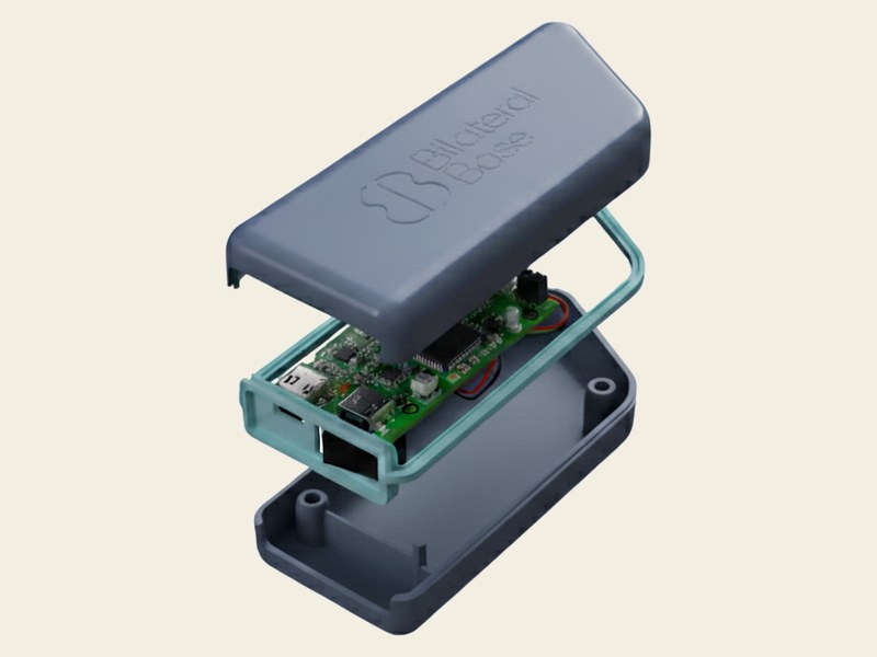 Industrial enclosure designed by Cast Iron CAD: IoT sensor housing with PCB
